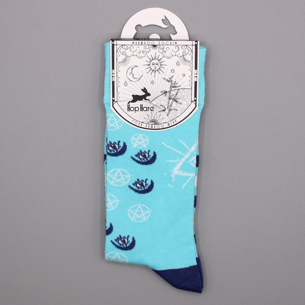 Pentagram Socks Evil Eye Small-Medium