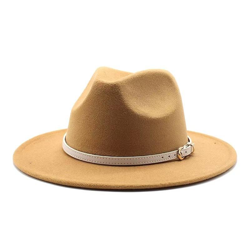 Popular European and American literary and retro woolen top hat men's and women's classic fashion church top hat jazz hat
