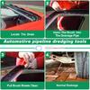 Auto Sunroof Drain Cleaning Tool,118Inch Long Pipe Cleaner For Car,Flexible Tube Cleaning Brush With 2Pcs 7.9Inch Cleaning Brush Skinny Pipe Drain