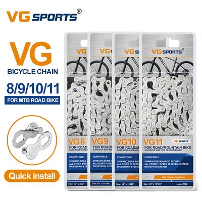 VG Sports Fahrradkette 6/7/8/9/10/11/12 Geschwindigkeit Velocidade MTB Rennradkette 116 Glieder Teile Ultraleichtes Mountainbike