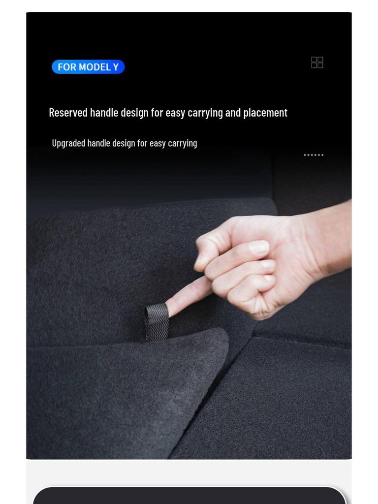 Tesla Model Y/3 Trunk Side Storage Box Cover - Interior Decoration Accessory