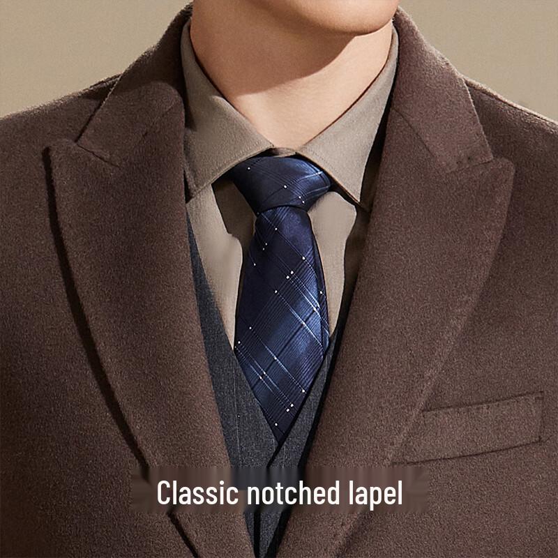 Antonio Men's Detachable Goose Down Wool Overcoat