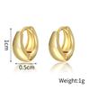 Stainless Steel 1 Pair Minimalist Huggie Hoop Earrings For Women Gold Color Tiny Round Circle 6/10/12mm Punk Unisex Rock Earring