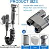 Stainless Steel Toilet Spray Gun Set With Dual Outlet Switch, High-Pressure Bidet Sprayer With Extended Reach, Non-Drill Rotating Bracket