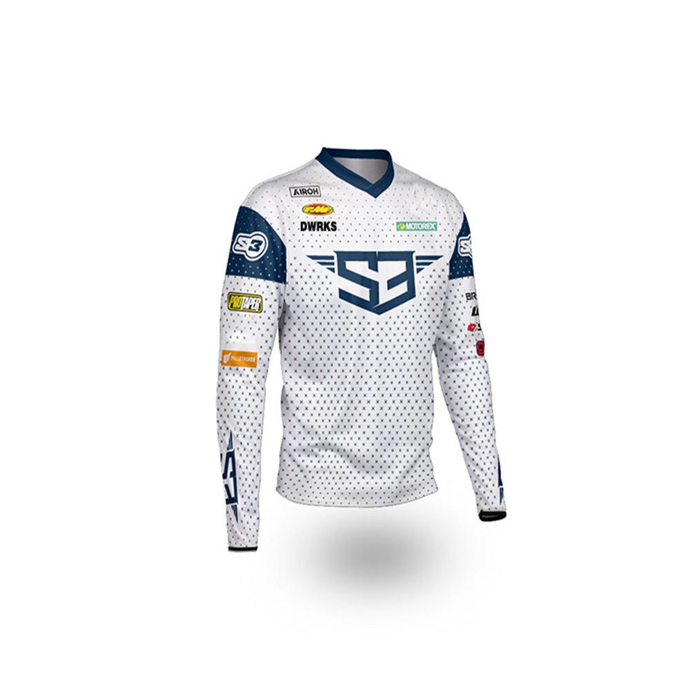 2025 S3 TEAM Bmx moto enduro motocross Jersey mtb MX cycling jersey bike DH maillot bicycle sport shirt downhill jersey XS(old) бежевый