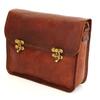 Women's Messenger Crossbody Goat Leather Vintage Handcrafted Satchel Brown Bag