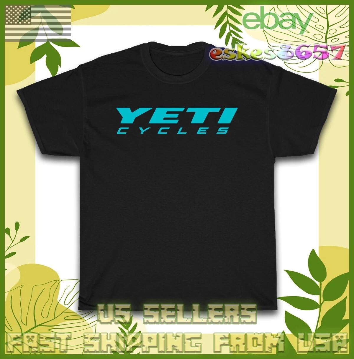 New Yeti Cycles Logo Men s T-shirt American Style T Shirt 4XL
