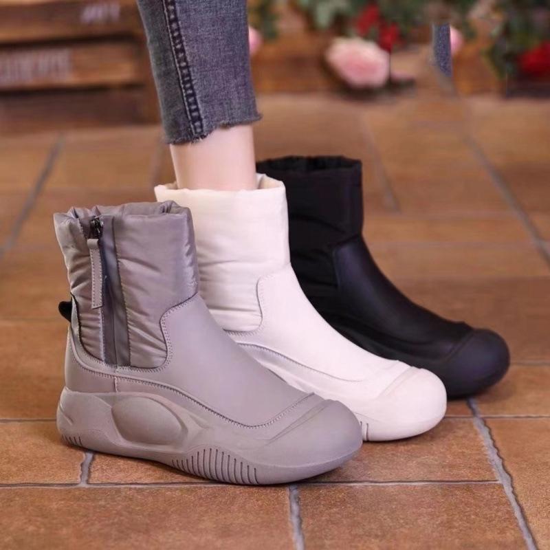 Stivali da donna casual invernali caldi stivali da neve scarpe di cotone peluche