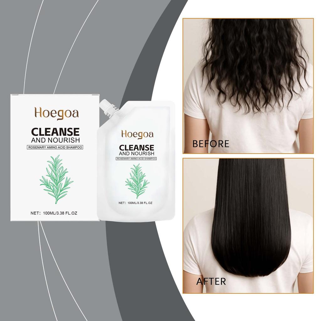 Nourishing Pepairing Rosemary Shampoo Damage Hair Deep Cleansing Scalp Oil Control Growth Strengthening Root Volumizing Shampoo