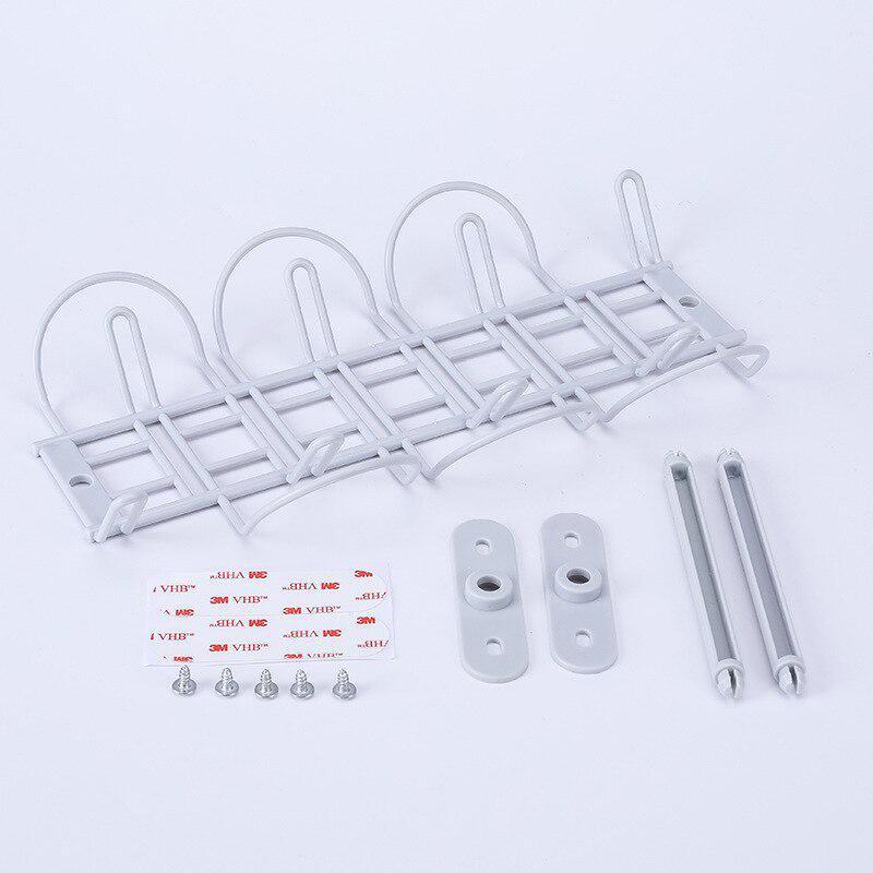 Home Office Desk Wire Organizers Under Table Storage Rack Cable Rack Table Bottom Rack Outlet Holder Hanging Rack Line Organizer