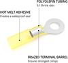 10PCS/BAG AWG 12-10 4 5 6²MM Waterproof Ring Wire Connectors Nylon Insulated Heat Shrink Ring Terminal Electrical Wire Crimp Connectors