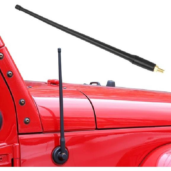 13'' Long Radio Antenna FM/AM Reception Replacement for Jeep Wrangler JK JL JT
