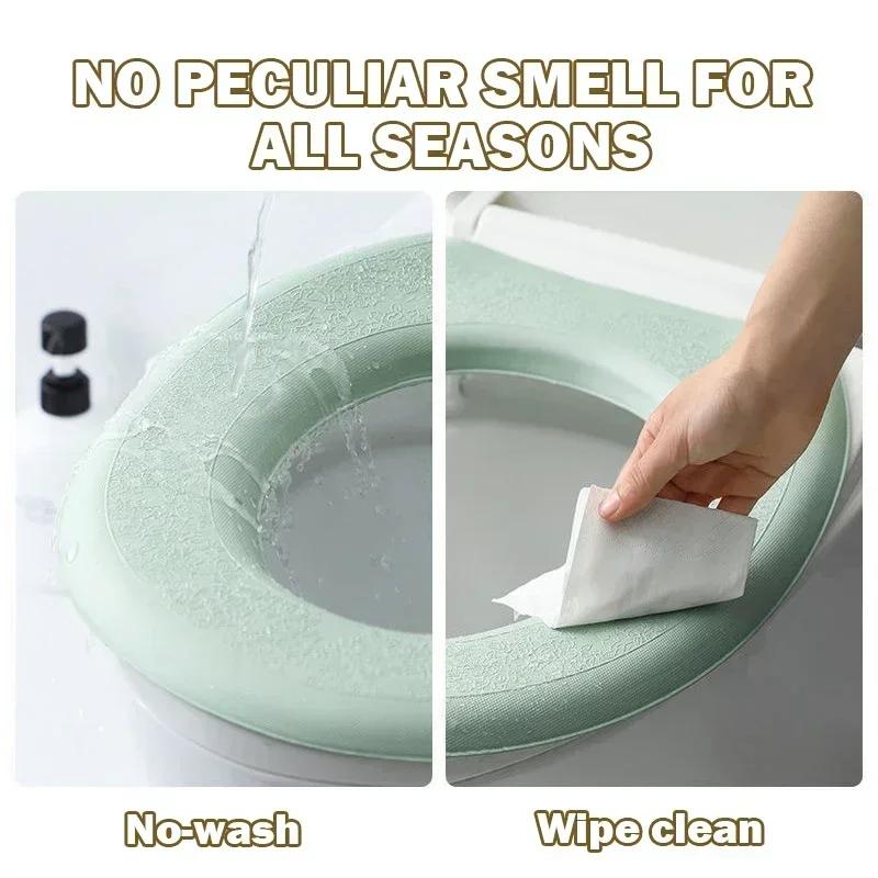 1 Stück Weiche Toilettensitzauflage für alle Jahreszeiten, Waschbar, Wasserdicht, Leicht zu reinigen, Universell passend, Badezimmer-Upgrade, Anti-Rutsch