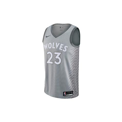 Nike X NBA Jimmy Butler City Edition Swingman Jersey SW Silver 912125-009 S