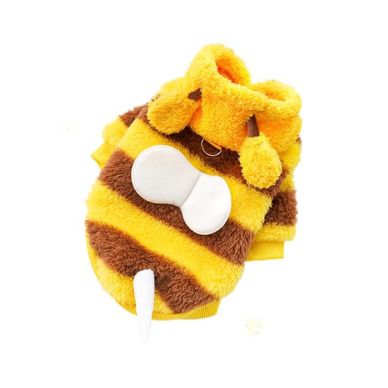 Pet Clothes Dog Cat Supplies Autumn and Winter Dog Transformation Teddy Bigbear French Fighting Cat Fleece New Medium Dog