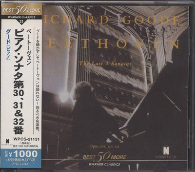CD GOODE RICHARD BEETHOVEN  Beethoven Piano Sonatas Nos. 30   WPCS21131 Nonesuch 2001 Japan Classical Used