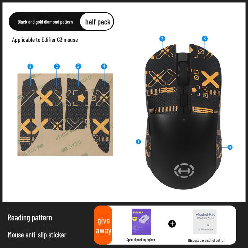 Edifier G3/G3M Anti-Rutsch- und Schweißabsorbierende Mausaufkleber