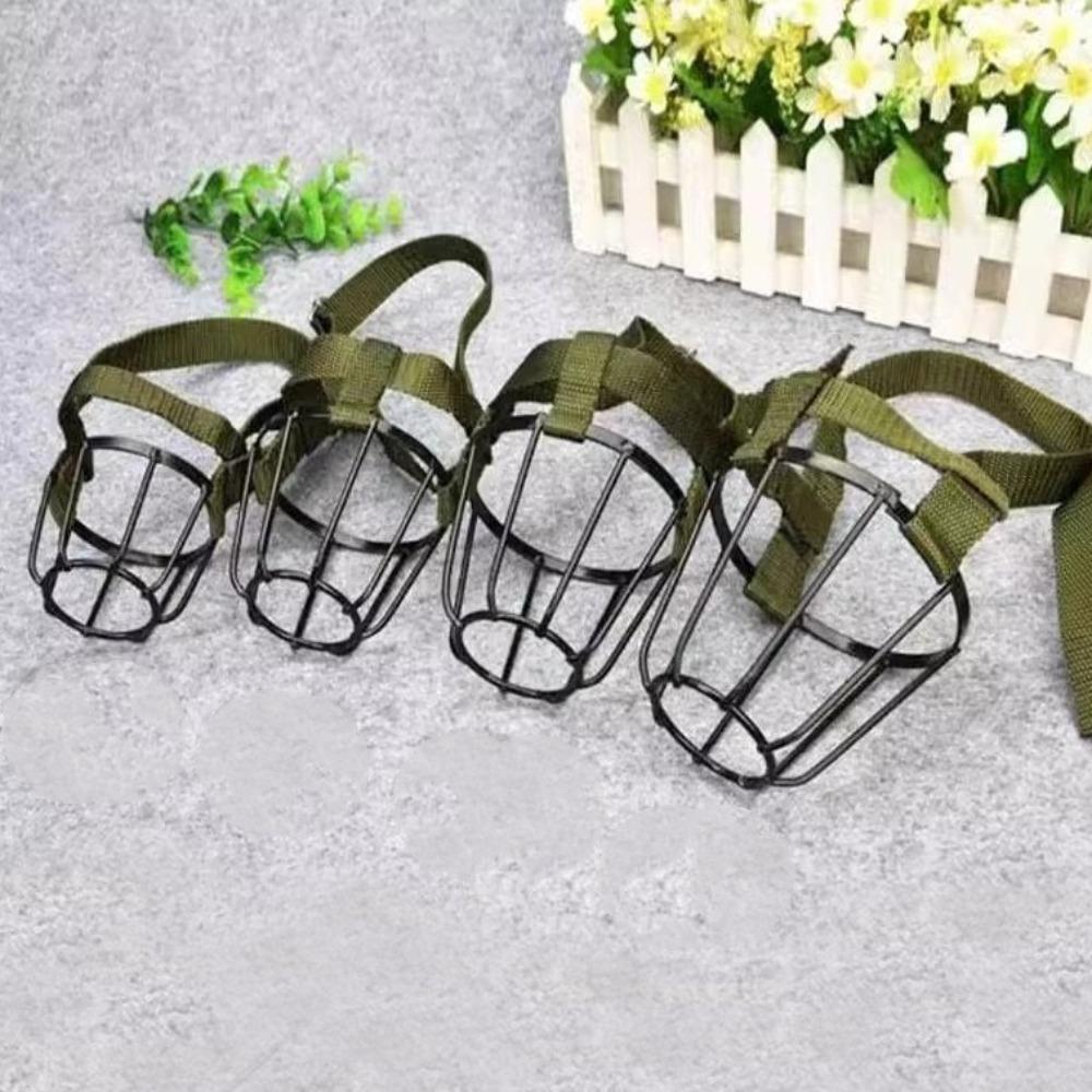 Heat-Proof Dog Anti-Bite Metal Muzzle Breathable Golden Retriever Mask Metal Dog Mask Large Dog