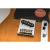 Wilkinson WOT03 10,5 mm Telecaster-Brücke mit modernen 6-Wege-Reitern für American Standard Tele TL E-Gitarren, Chrom