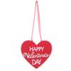 Valentinsdag-skilt Kjærlighet Hjerteform Hengende Dekor Dørplate-Glade skilt Inngangsdør Valentines-dekorasjoner til hjemmet