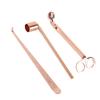 Candle Accessory Set Stainless Steel Candle Wick Trimmer Cutter Candle Snuffer Extinguisher Wick Dipper Rose Gold