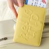 Portable PU Leather Passport Holder Hanging Rope Letter Certificate Storage Bag Card Case Airplane Check-in Storage Card Bag