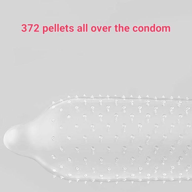 Prezervative Super Dotted Spike Prezervative din Latex Natural Dot Penis Sleeve Prezervative pentru bărbați Întârzierea contracepției sexuale Jucării sexuale intime pentru adulți
