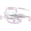 VidaXL Cadre de lit avec tiroirs blanc 100x200 cm bois massif de pin, sommier, cadre de lit simple, cadre de lit en bois 3301511