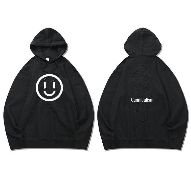 Kadın Düz Renk Kapüşonlu Sweatshirt - Sonbahar/Kış Pullover İşlemeli Tasarımlı