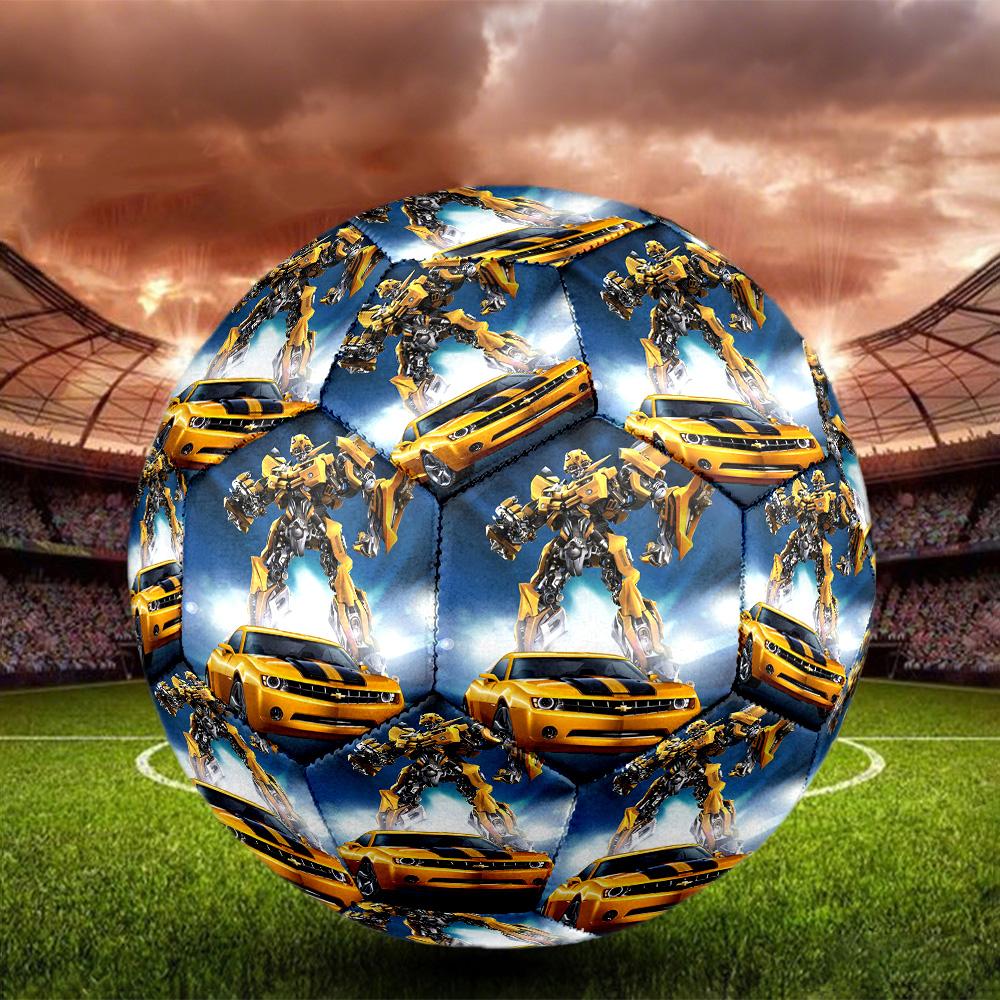 robot Print Size 5 Soccer Ball, Standard Match Football for Sports Game and Team Practice, Ideal Gift for Soccer Fans