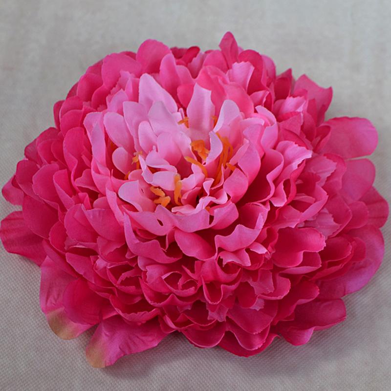 

20cm Simulated Peony Flower Head Wedding Silk Cloth Accessories Photography Props Wedding Background Wall Large Flowers 1pc
