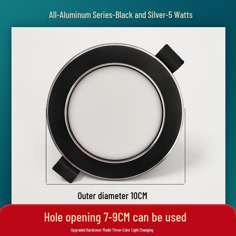 Dreifarbige dimmbare Einbauspots für Wohnzimmerdecke, 7,5 Ausschnittloch