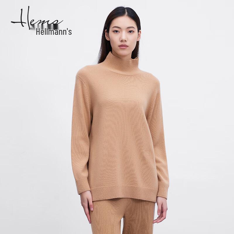 Heirmans Women's Cashmere Half-High Collar Long Sleeve Sweater