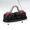 Cam Cleat Rope Cleat Aluminum Alloy Ball Bearing Fast Entry Cam Cleat with Guide Ring for Sailing Sailboat Kayak Canoe Dinghy