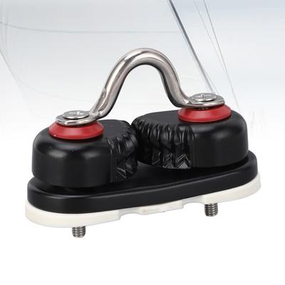 Cam Cleat Rope Cleat Aluminum Alloy Ball Bearing Fast Entry Cam Cleat with Guide Ring for Sailing Sailboat Kayak Canoe Dinghy
