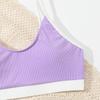 Girls Two Piece Swimsuit Tankini Set Soft Stretchy Fabric Comfortable Fit Lightweight Design for Beach Pool Swimwear