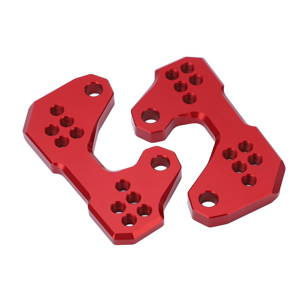 Motorcycle Adjustable Rearset Foot Pegs Mounting Base Replacement for YZF R3 R25 MT25 MT03 Red