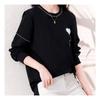 Navava Unisex Vintage Heart Point Round Neck Long Sleeve Sweatshirt Nt1294