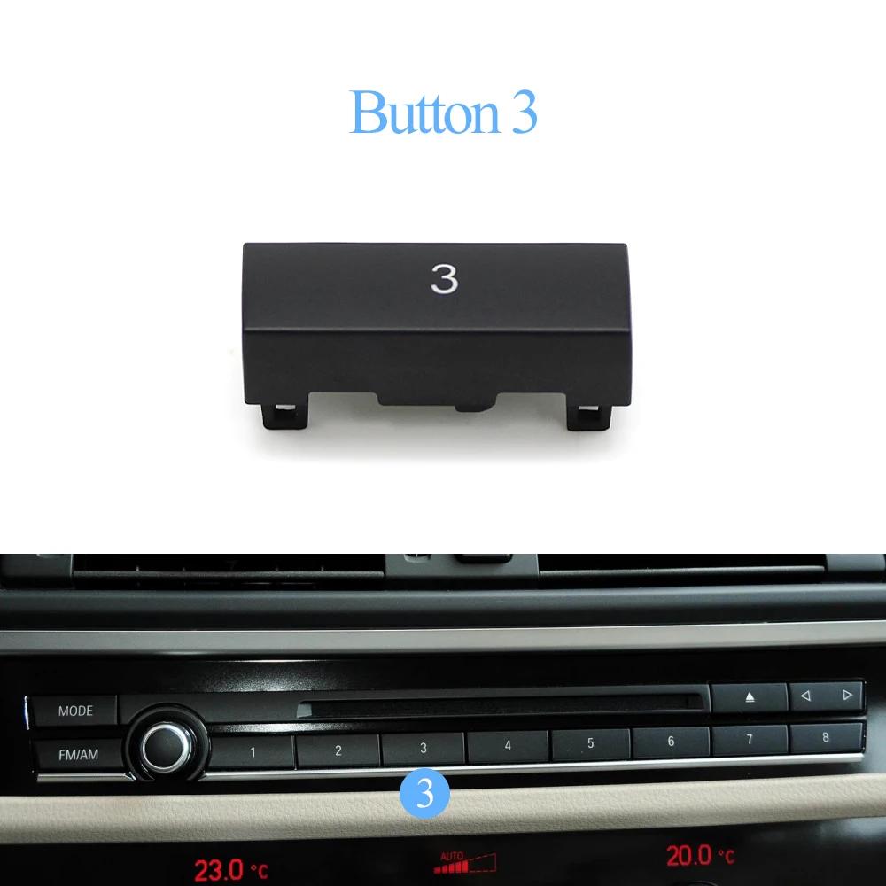 For BMW 5 5GT 6 7 Series F10 F11 F18 F07 F06 F12 F13 F01 F02 F04 Car Front Dashboard Console Radio CD Player MODE FM AM Button