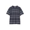 X Jw Anderson Color Block Striped Crew Neck Short Sleeve T-Shirt Men Tops Navy 469054-69