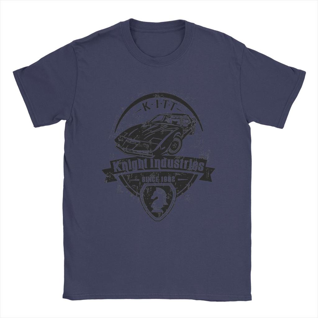 Knight Rider Industries KITT Since 1982 Men's T Shirt Leisure Tee Shirt Short Sleeve T-Shirts Pure Cotton Original Clothes