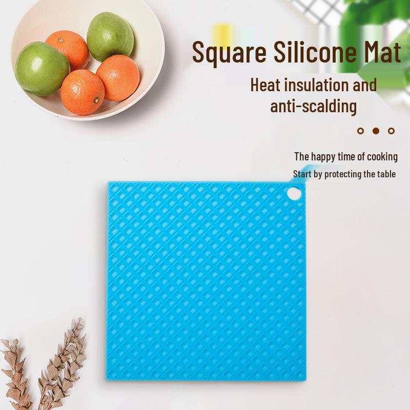 Honeycomb Silicone Placemats: Heat-Resistant, Non-Slip, Easy-to-Clean, Quadrilateral Kitchen Table Mats.