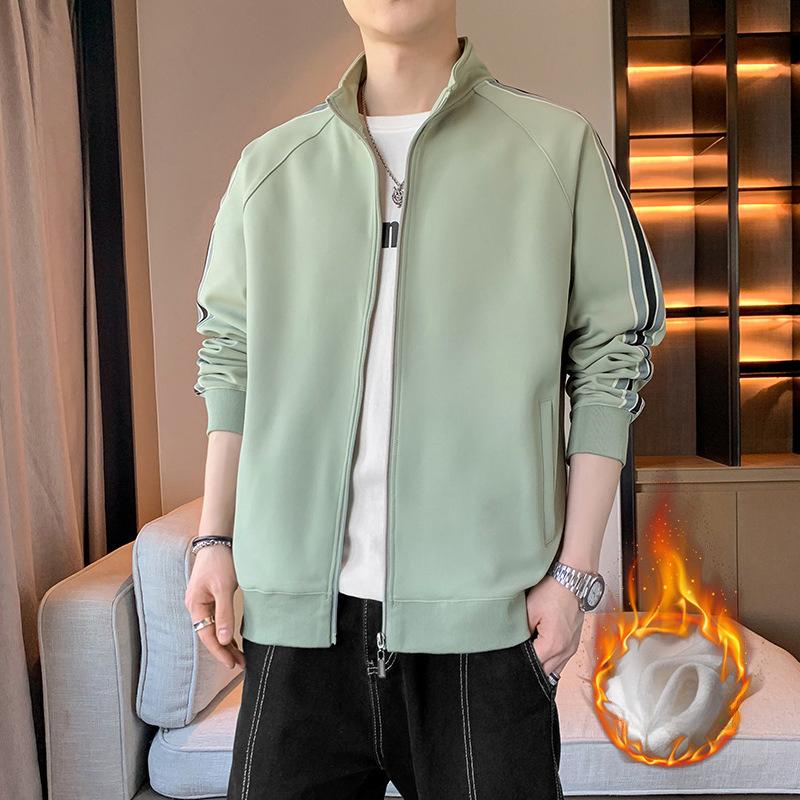 Sweater Men's Fleece Thickened Autumn and Winter New Cardigan Casual Men's Jacket