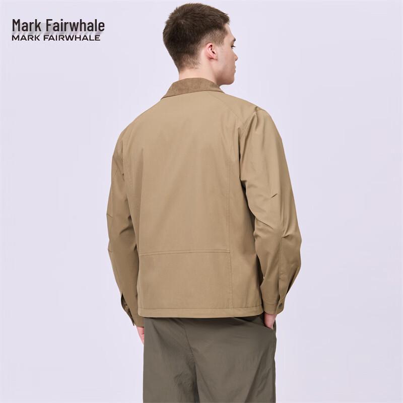 Mark Fairwhale Men's Retro Embroidered Lapel Workwear Jacket