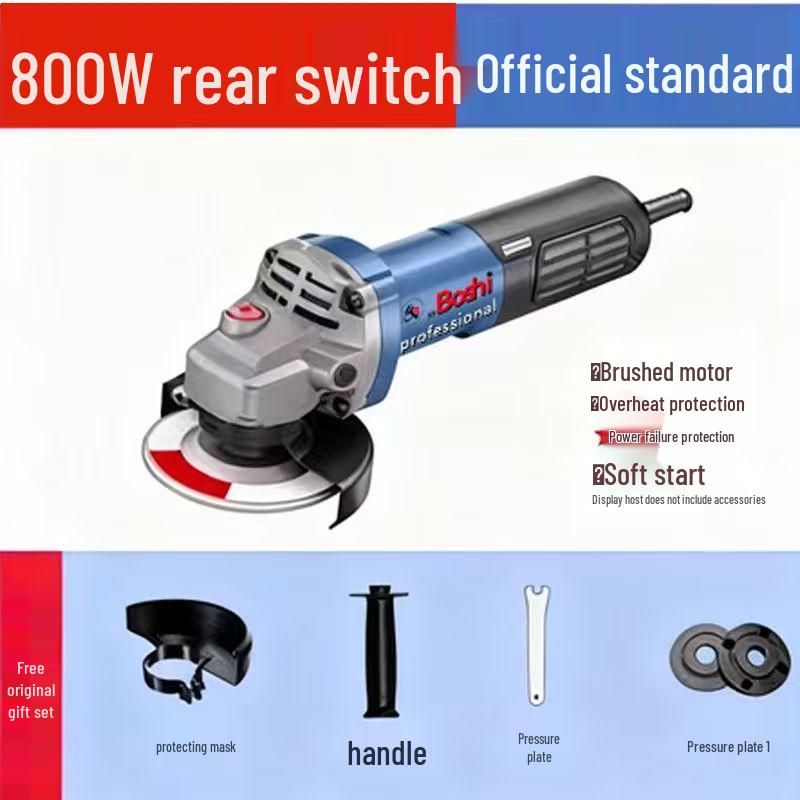 

High-Power Rechargeable Multifunctional AC Angle Grinder Polisher Cutter