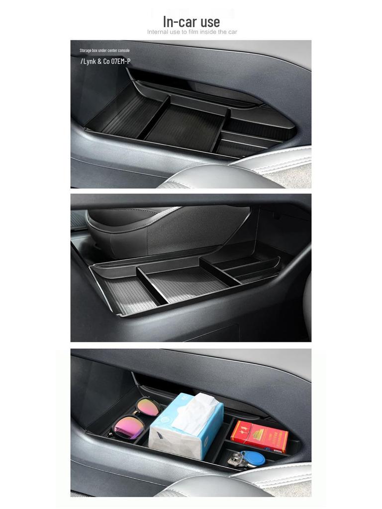 Lynk & Co 07 EM-P Lower Center Console Storage Box & Organizer
