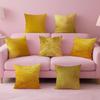 Luxe Shiny Art Gold Foil Texture Cushion Cover Pillow Case Soft Skin Friendly Fabric  Concealed Zipper