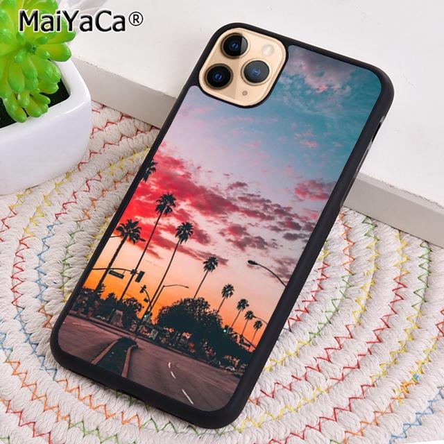sunset palm trees Phone Case For iPhone 17 Air 16 pro max 15 14 plus 12 13 Shell Cover coque