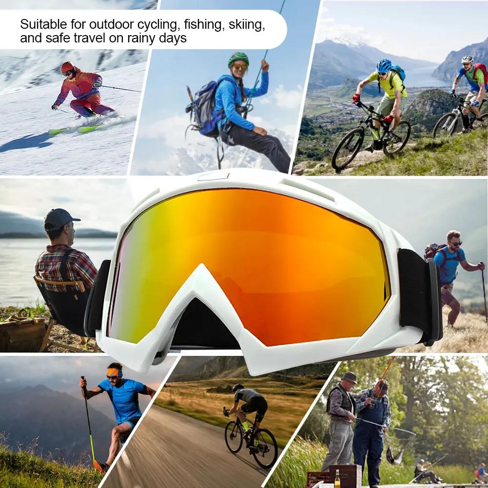 Cycling Sunglasses Anti-Fog Protective Goggles UV Protection Skiing Goggles for Winter Outdoor Sports Motorcycle Glasses