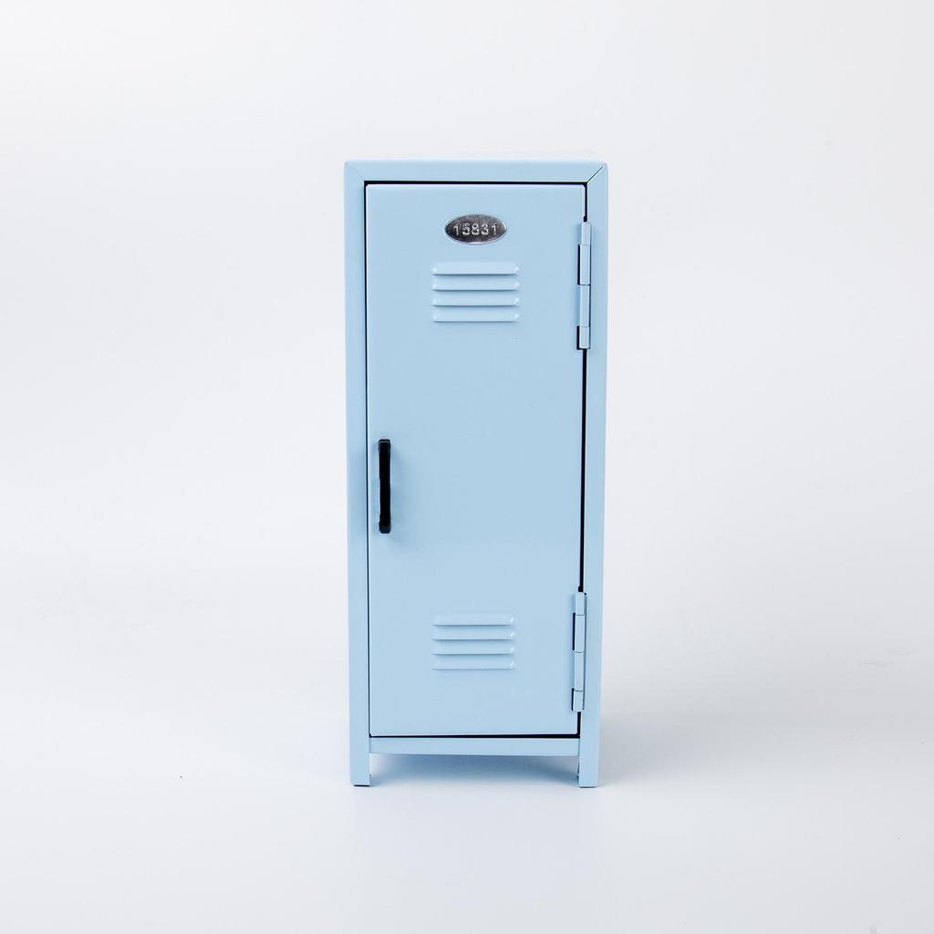 Multi-color Metal Storage Box with Lock - Desktop Cosmetic Organizer & Money Safe